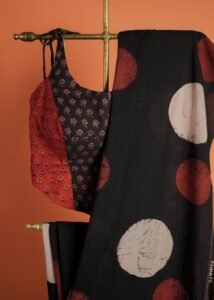Ajrakh Black Circle Multi Colour 2-2