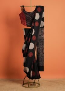 Ajrakh Black Circle Multi Colour 2-3