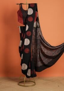 Ajrakh Black Circle Multi Colour 2-4