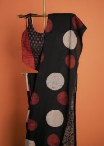 Ajrakh Black Circle Multi Colour 2-5