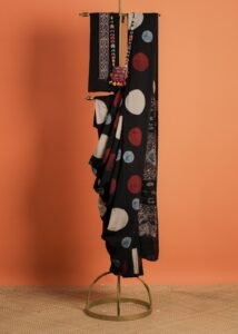 Ajrakh Black Circle Multi Colours-2