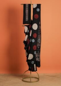 Ajrakh Black Circle Multi Colours-3