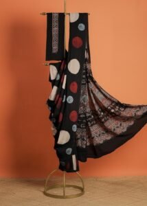 Ajrakh Black Circle Multi Colours-4