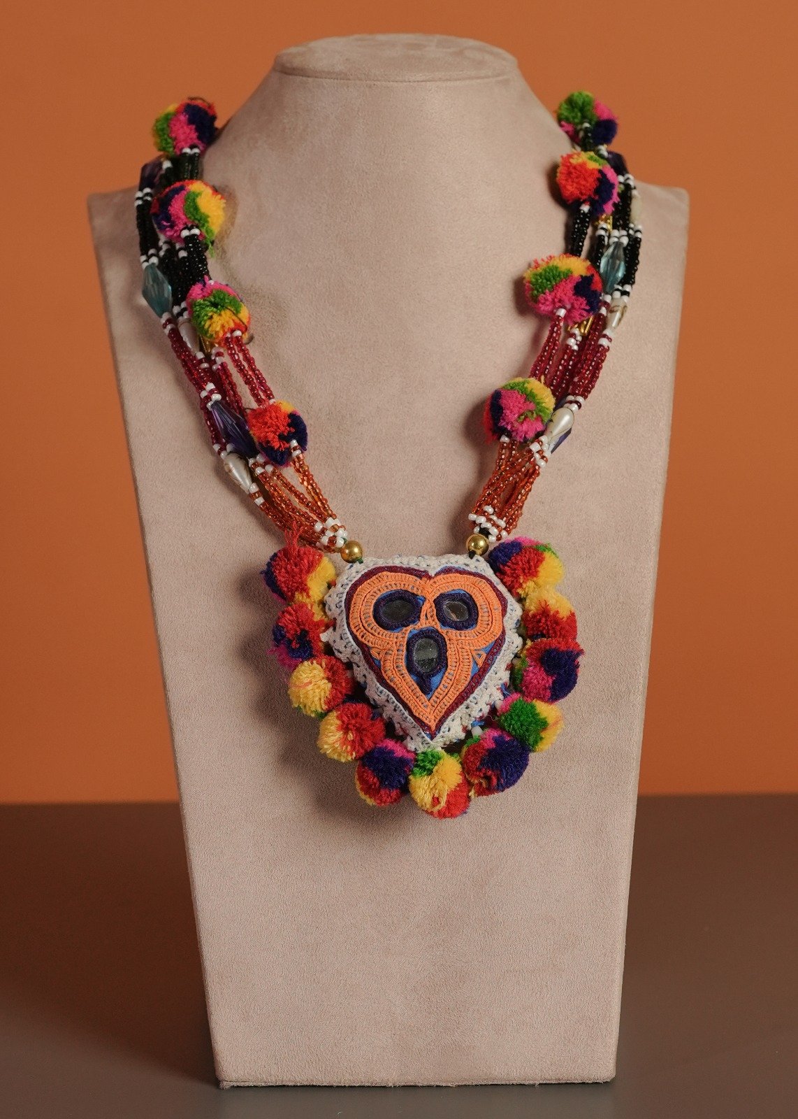 Kutch Glasswork Heart Pendant Chain