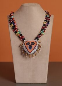 Kutch Glasswork Heart Pendant Chain 3-4