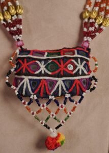 Kutch Glasswork Rectangle Pendant Chain 13-3