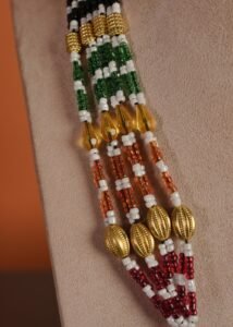 Kutch Glasswork Rectangle Pendant Chain 13-4