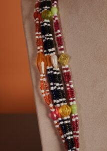 Kutch Glasswork Rectangle Pendant Chain 15-1