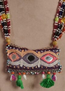 Kutch Glasswork Rectangle Pendant Chain 15-2