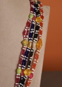 Kutch Glasswork Rectangle Pendant Chain 15-4