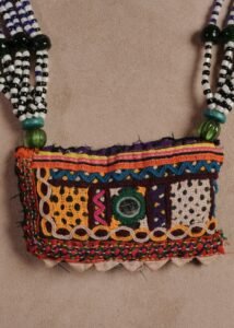 Kutch Glasswork Rectangle Pendant Chain 16-4