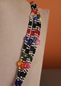 Kutch Glasswork Rectangle Pendant Chain 3-3