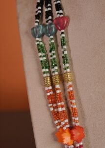 Kutch Glasswork Rectangle Pendant Chain 6-3