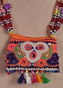 Kutch Glasswork Rectangle Pendant Chain 7-1