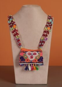 Kutch Glasswork Rectangle Pendant Chain 7-4