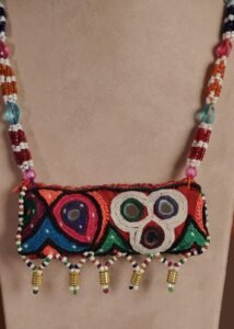Kutch Glasswork Rectangle Pendant Chain 9-1