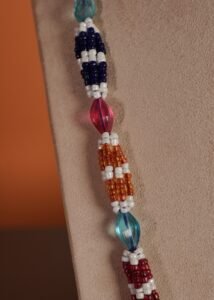 Kutch Glasswork Rectangle Pendant Chain 9-3