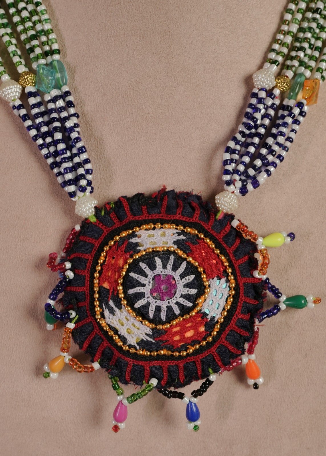 Second image of Kutch Glasswork Round Pendant Chain