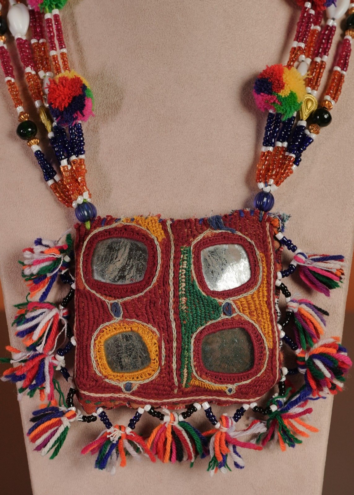 Second image of Kutch Glasswork Square Pendant Chain