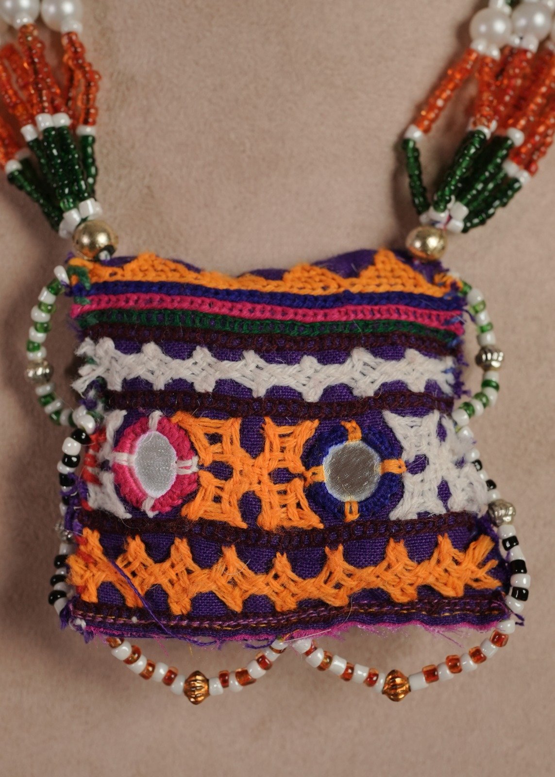 Second image of Kutch Glasswork Square Pendant Chain