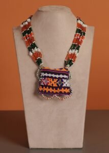 Kutch Glasswork Square Pendant Chain 2-3