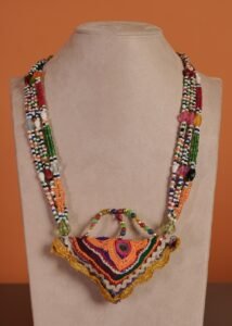 Kutch Glasswork Triangle Pendant Chain 1-2
