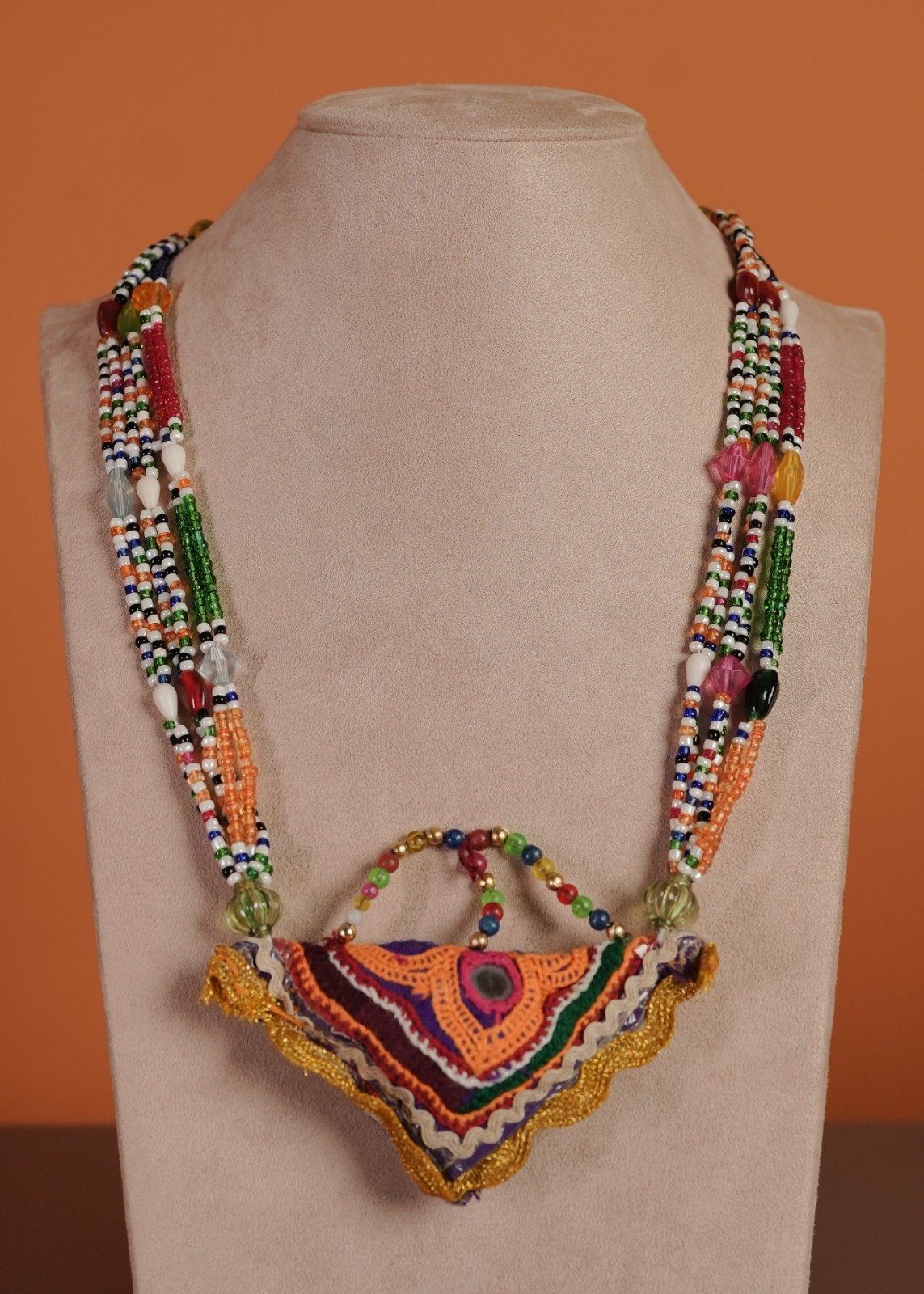 Kutch Glasswork Triangle Pendant Chain