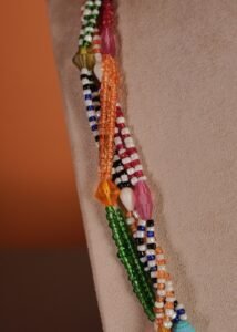 Kutch Glasswork Triangle Pendant Chain 2-3