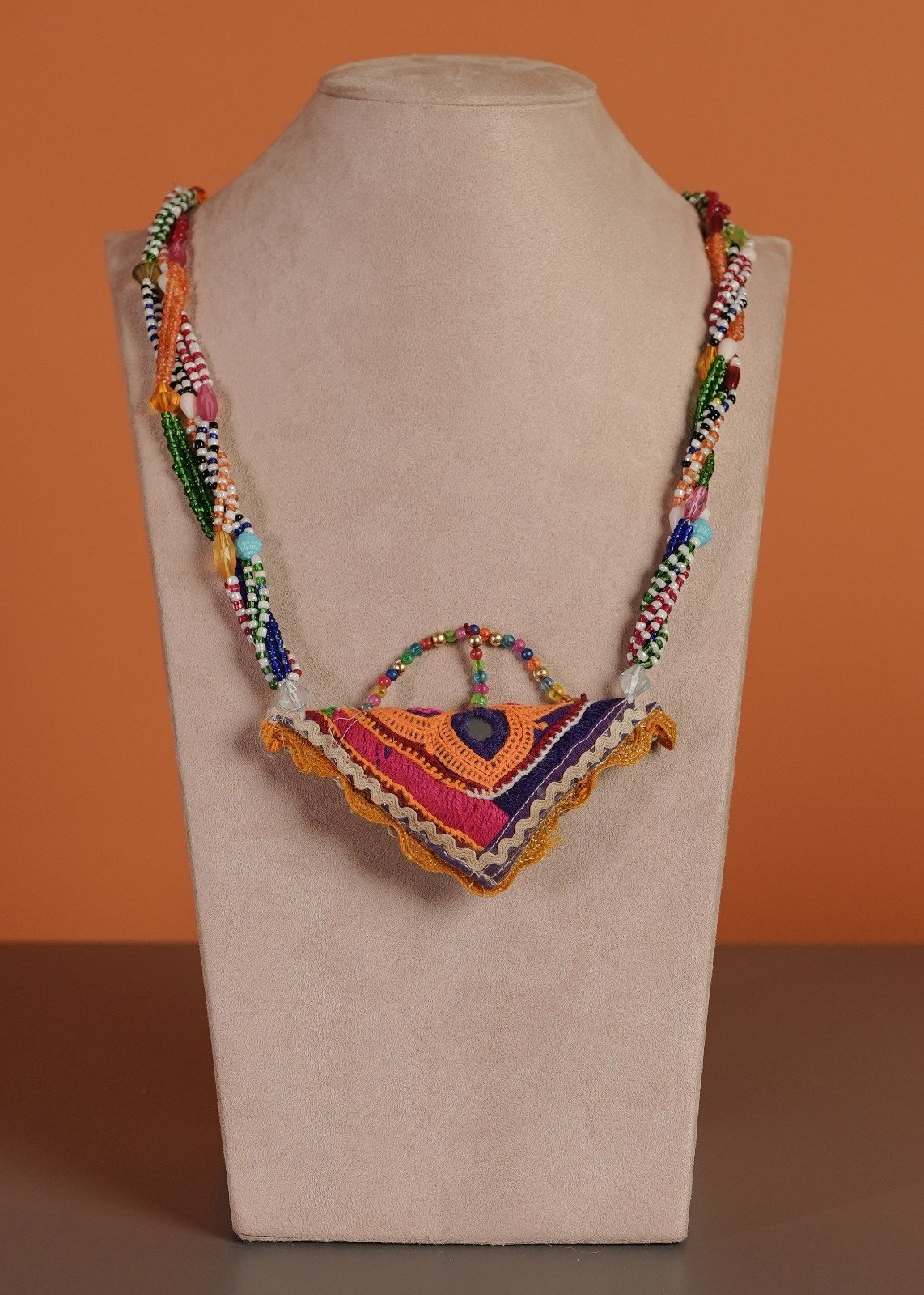 Kutch Glasswork Triangle Pendant Chain