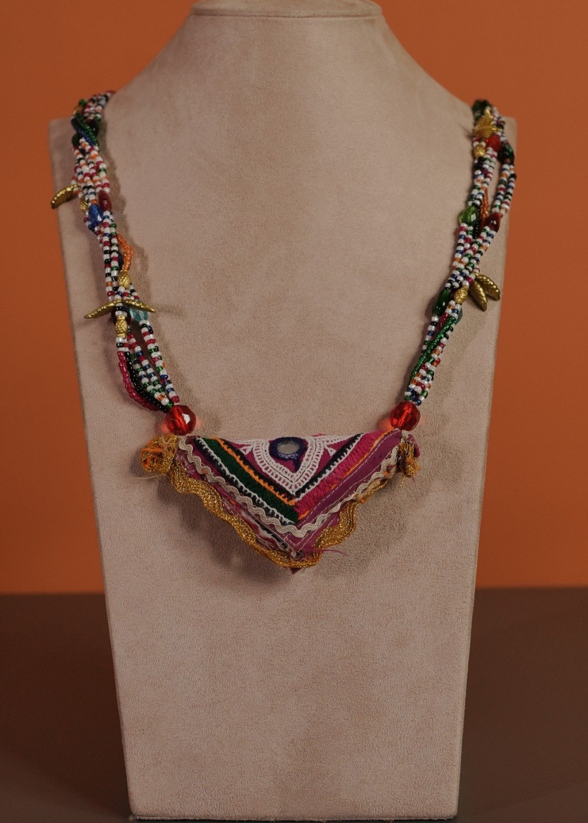 Kutch Glasswork Triangle Pendant Chain