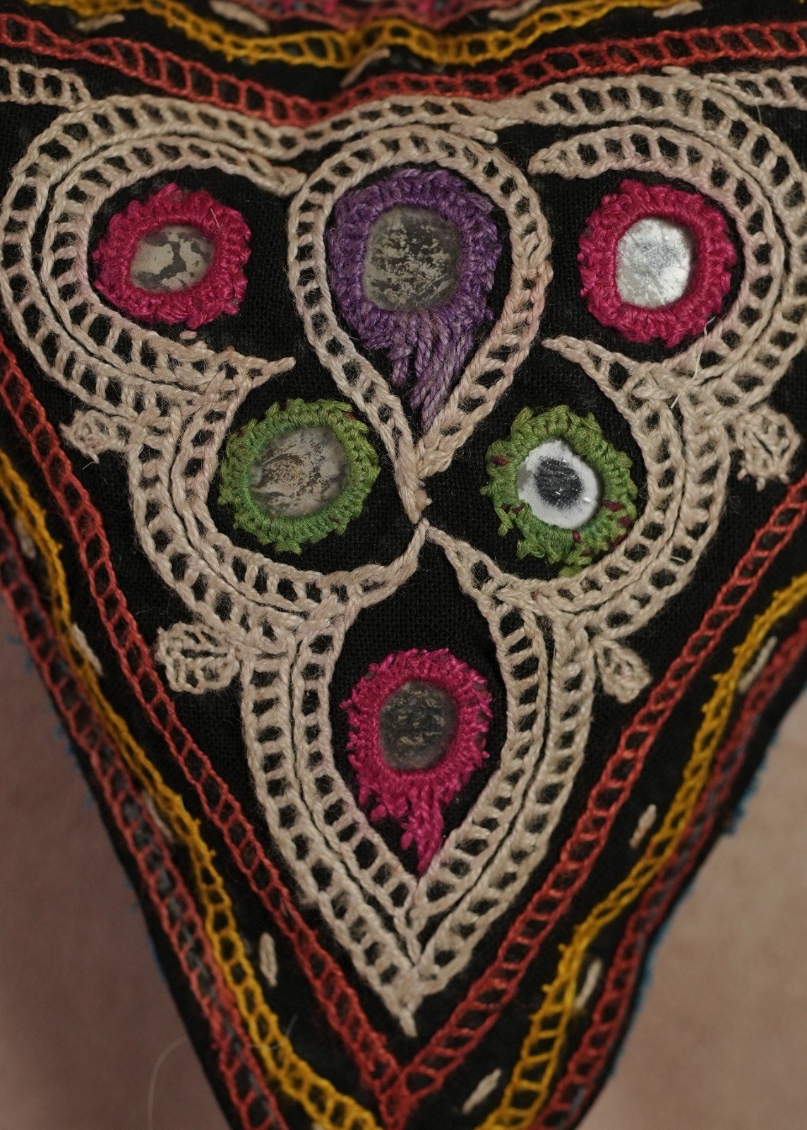 Second image of Kutch Glasswork Triangle Pendant Chain