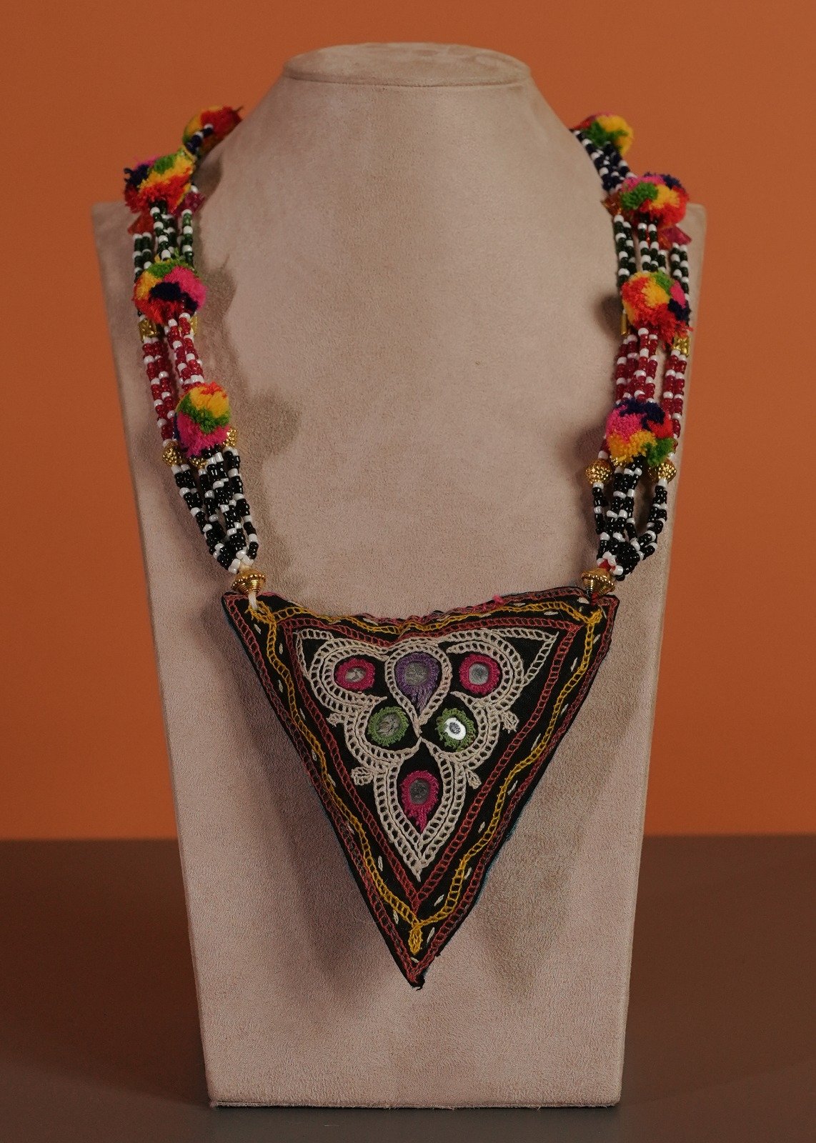 Kutch Glasswork Triangle Pendant Chain